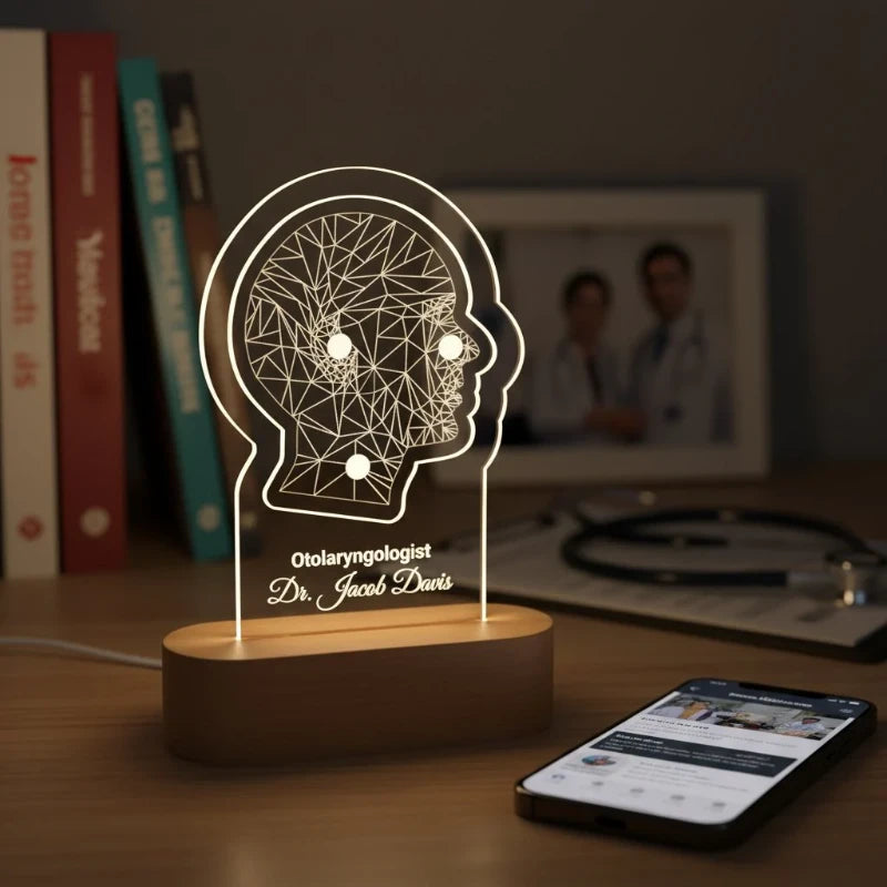 Personalized Otolaryngologist LED Night Light