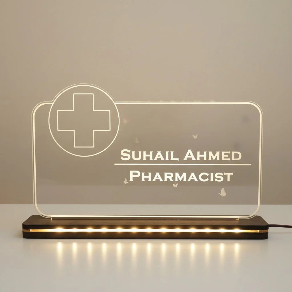 Personalized Pharmacist LED Table Top