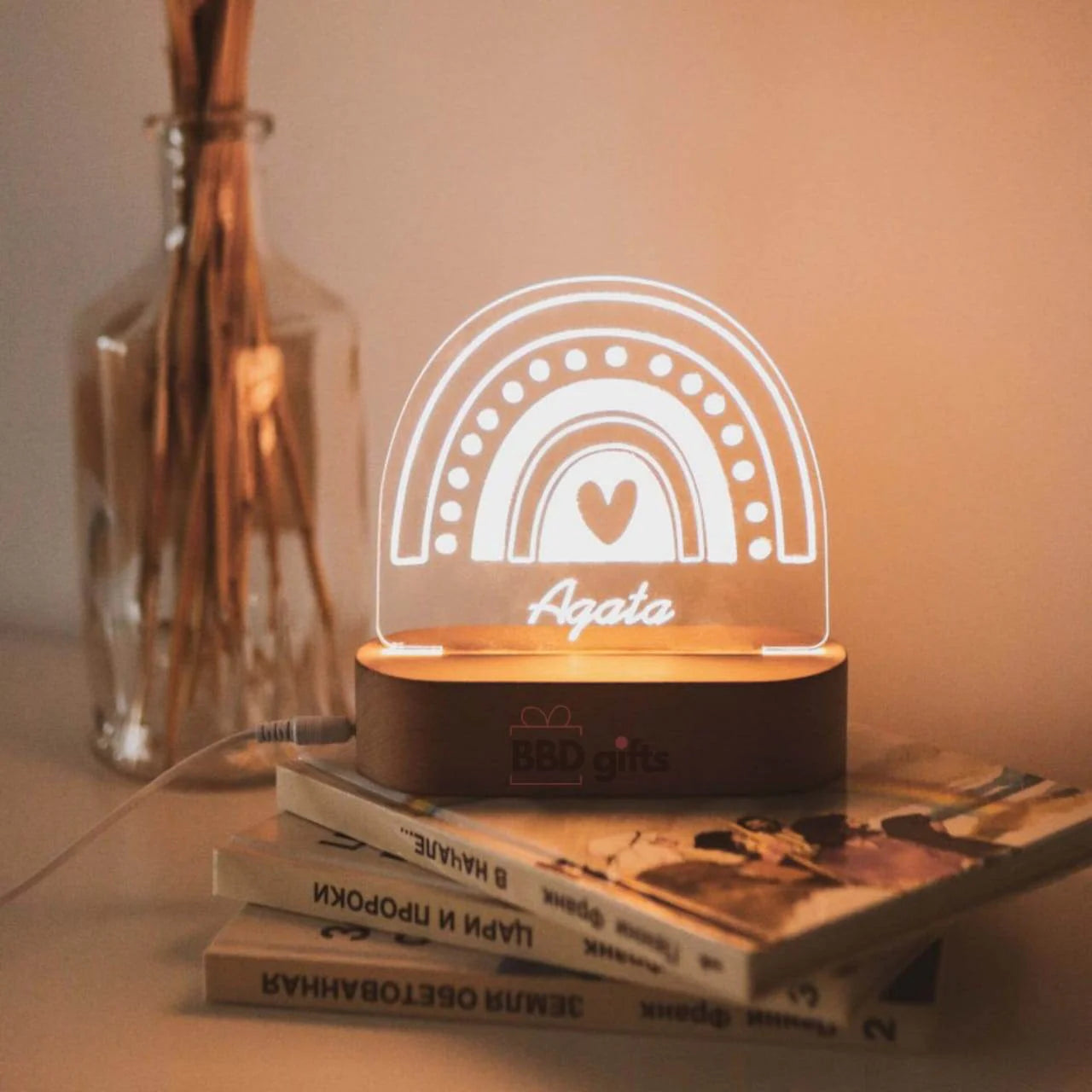 Personalized Rainbow Table LED Lamp