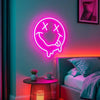 Pink Smiley Ghost Neon Sign
