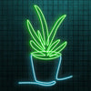 Potted Plant LED Neon Sign