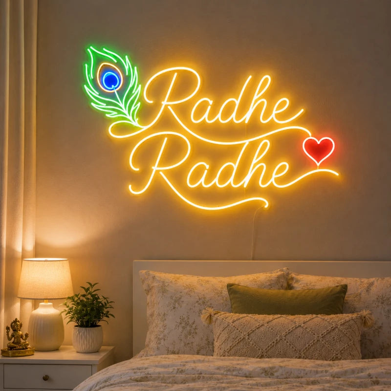 Radhe Radhe Neon Sign