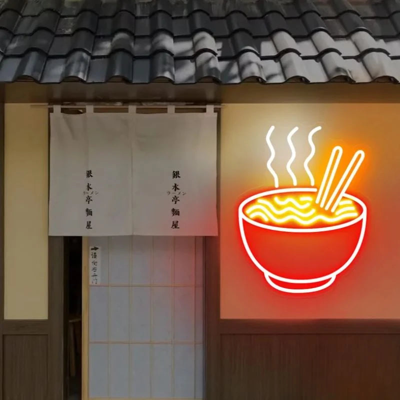 Ramen Bowl Neon Sign