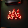 Red Flame Neon Light
