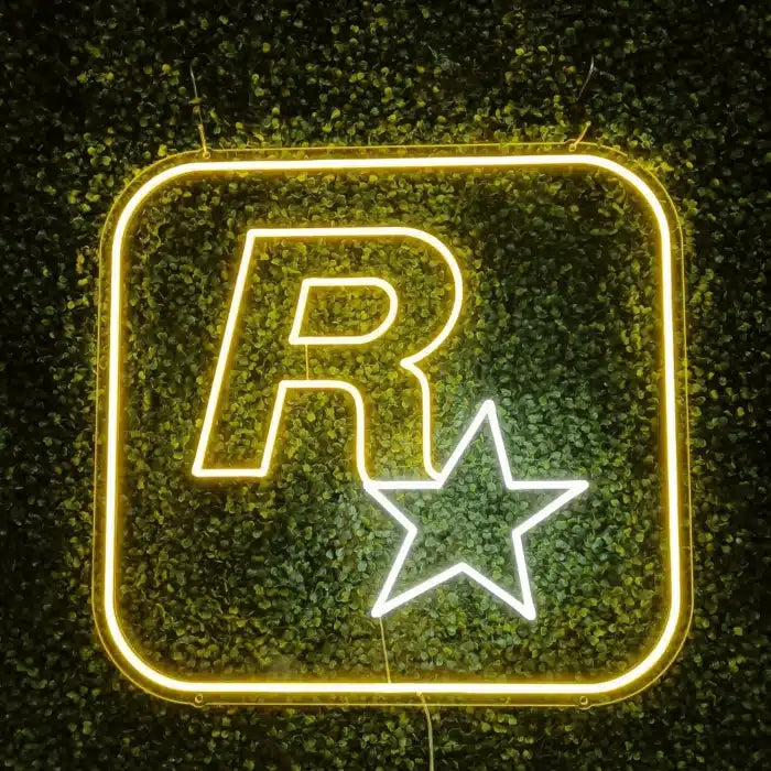 Rockstar Game Logo Neon Sign LED Light