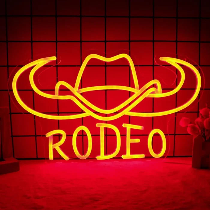 Rodeo Logo Neon Sign LED Light