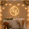 Romantic Rustic Wedding Backdrop Setup