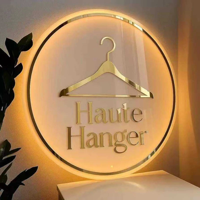 Round Acrylic Custom Logo For Business