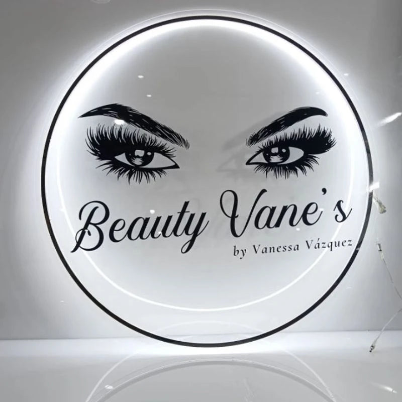 Round Acrylic LED Illuminated Sign