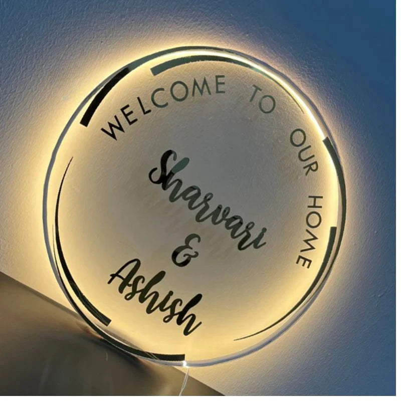 Round Acrylic Name Plate