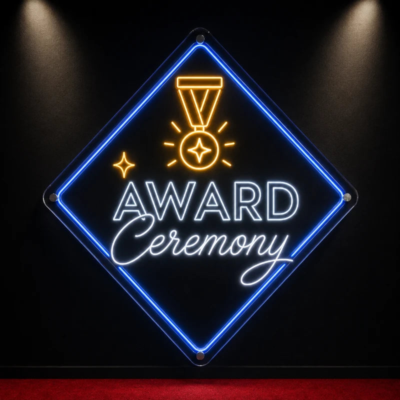 Royal Medal Award Ceremony Neon Sign