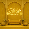 Royal Yellow Haldi Ceremony Neon Sign
