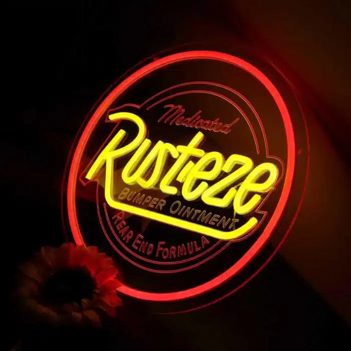 Rust-eze Cars Logo Neon Sign LED Light