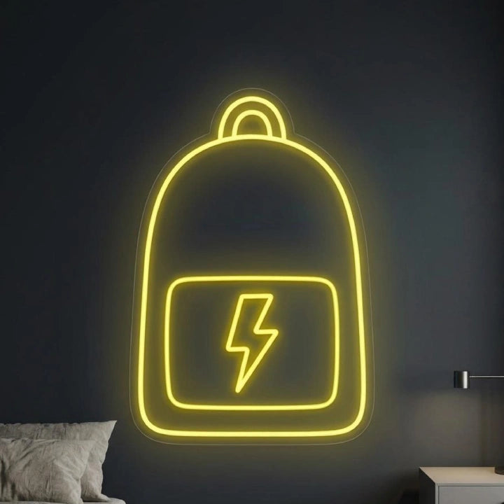 School Bag LED Neon Sign