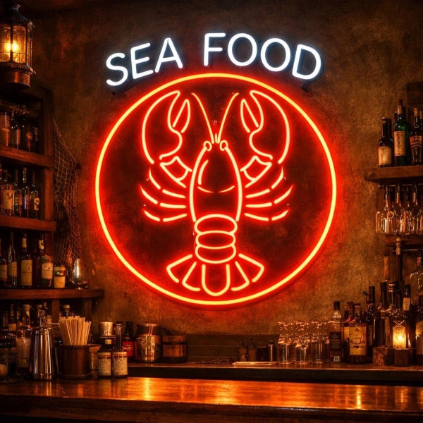 See Food LED Neon Sign Light