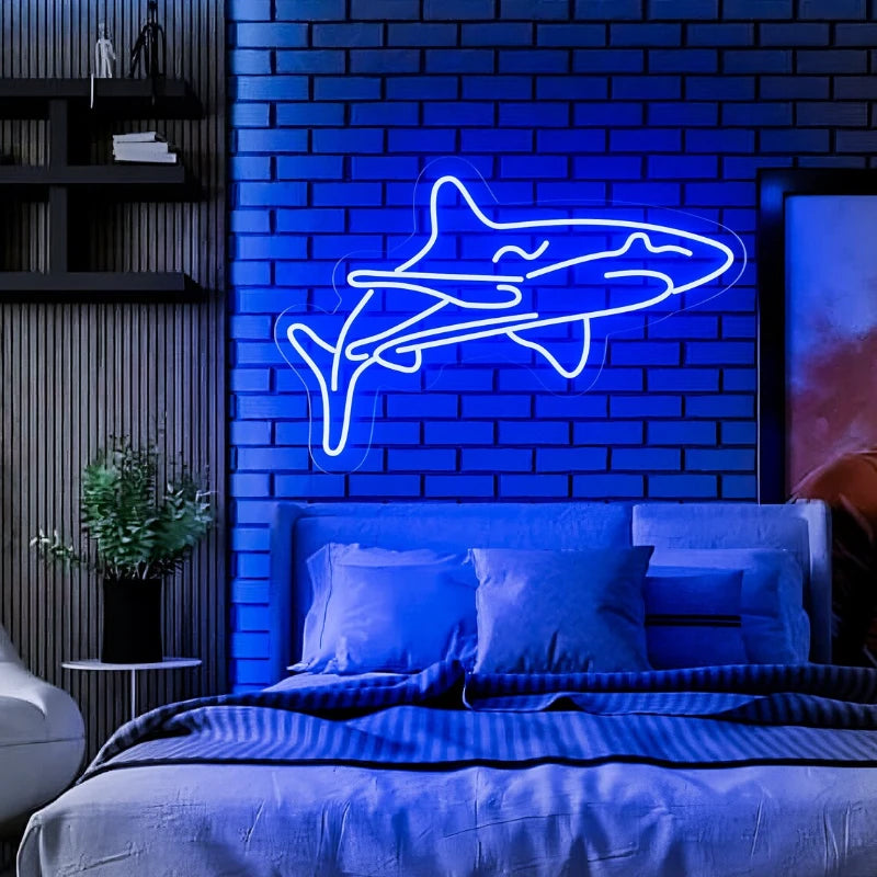 Shark Neon Sign For Bedroom Neon Signs Wall
