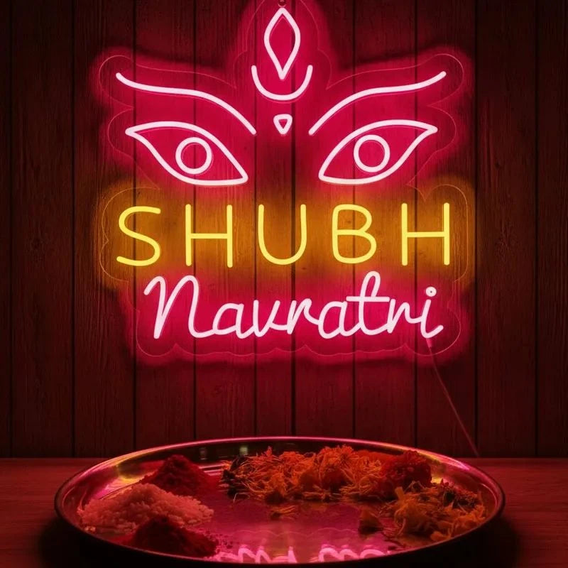 Shubh Navratri Neon Sign