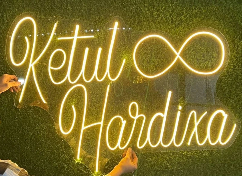 Simple Neon Light Couple Name