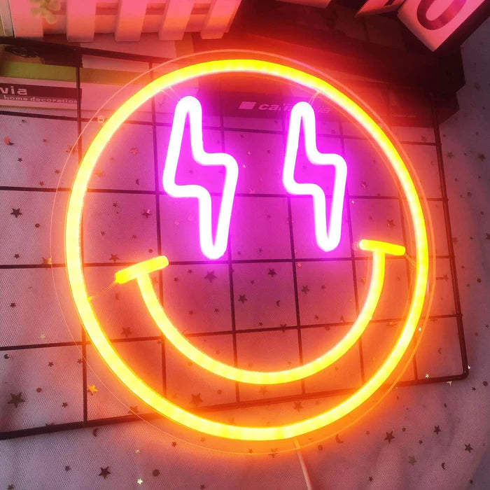 Smile Neon Sign For Shop