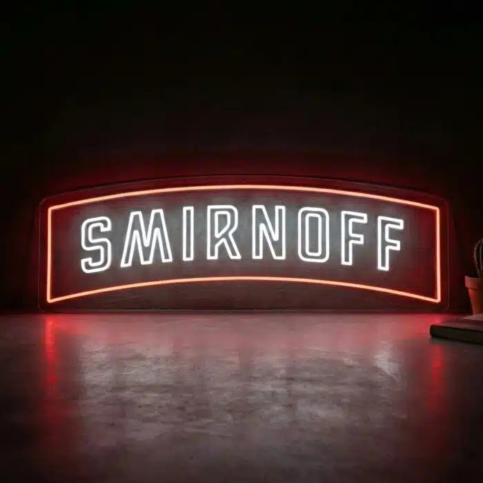 Smirnoff Logo Neon Sign LED Light - Neon Mantra