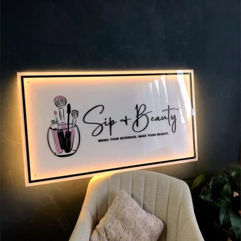 Social Makeup Experience Logo Sign