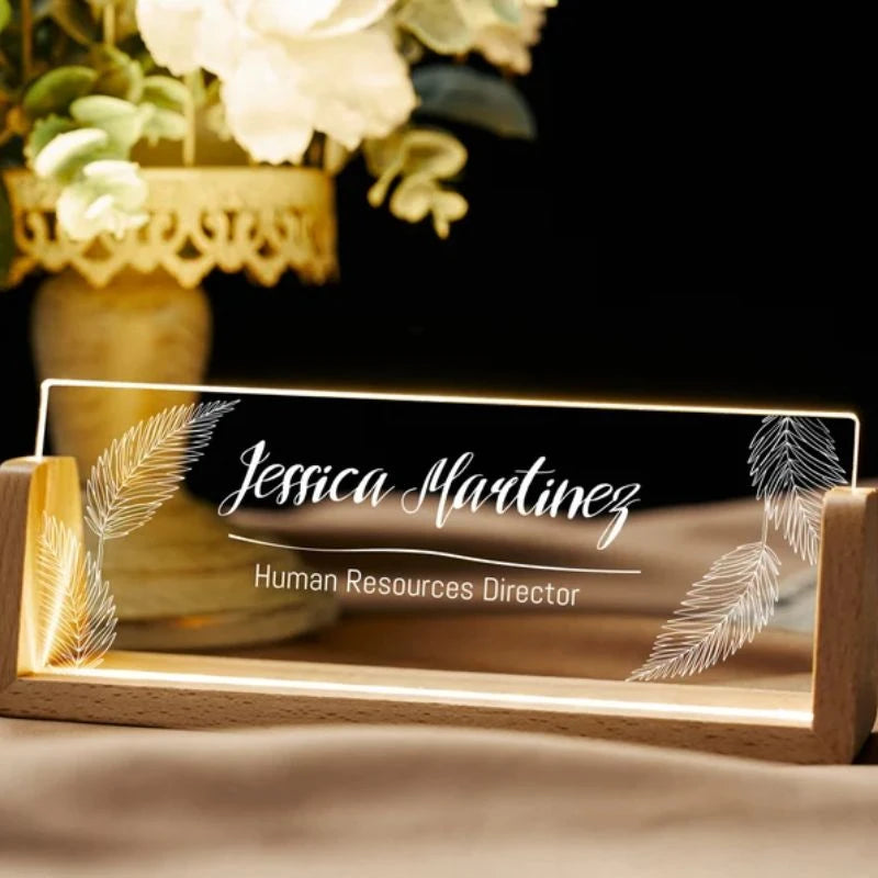Personalized Desk LED Name Plate