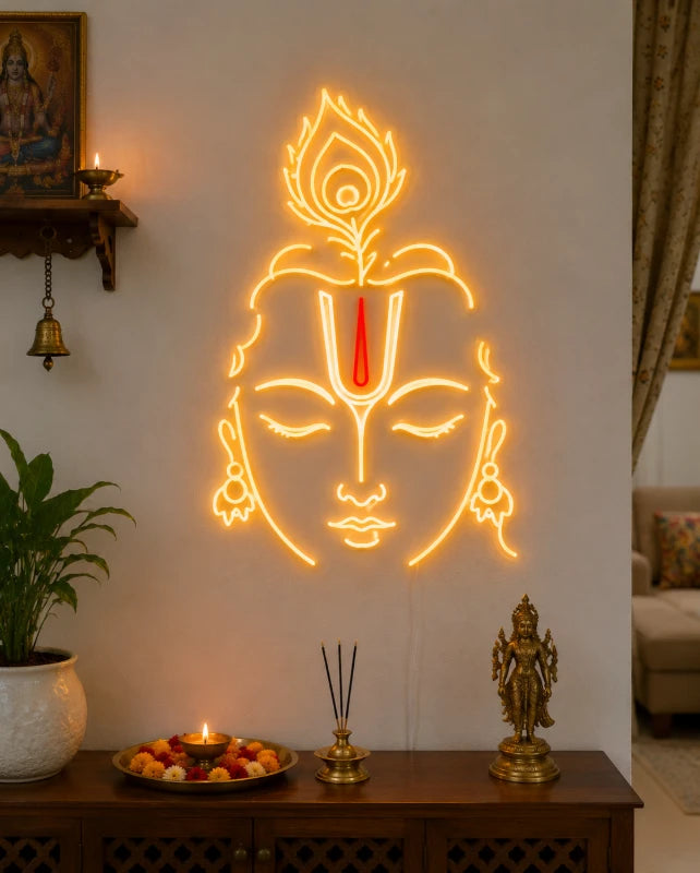 Sri Krishna Neon Sign