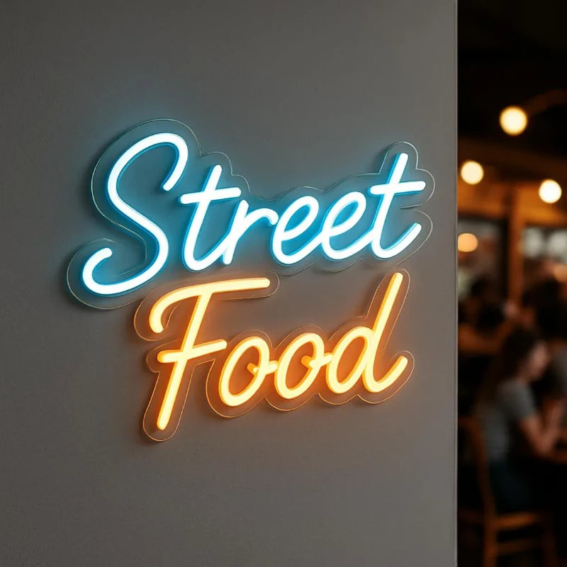 Street Food Neon Sign