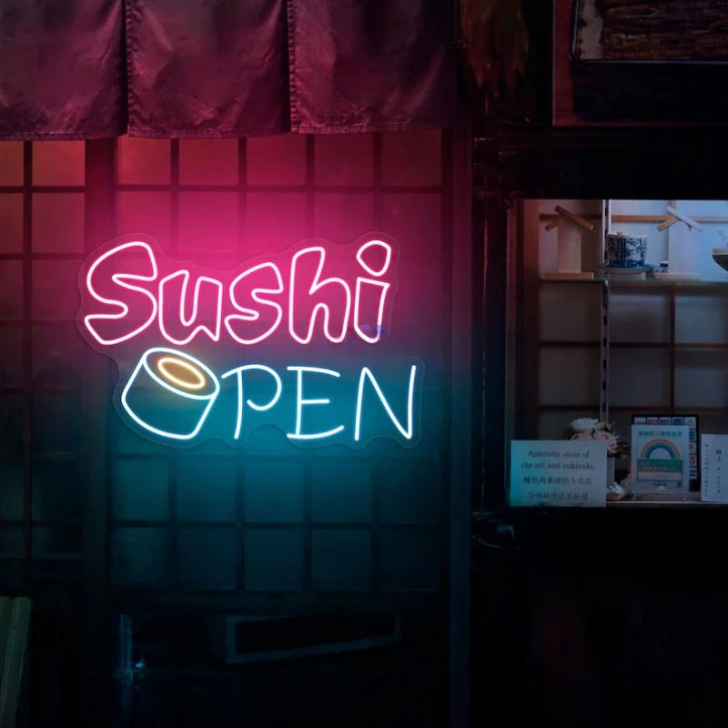 Sushi Open Neon Sign
