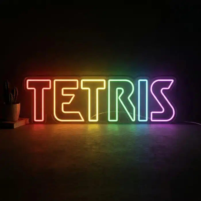 Tetris Logo Neon Sign LED Light