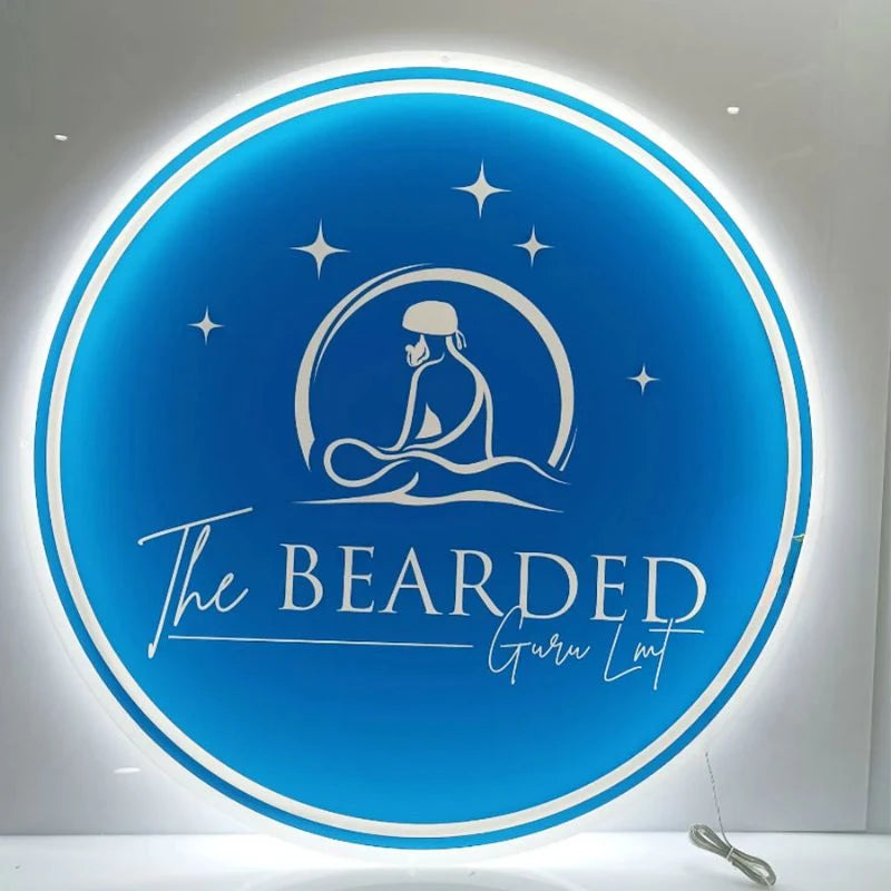 the Bearded Guru LMT Logo Sign
