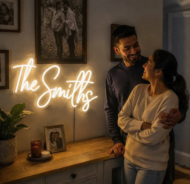 The Smiths Couple Neon Sign Board