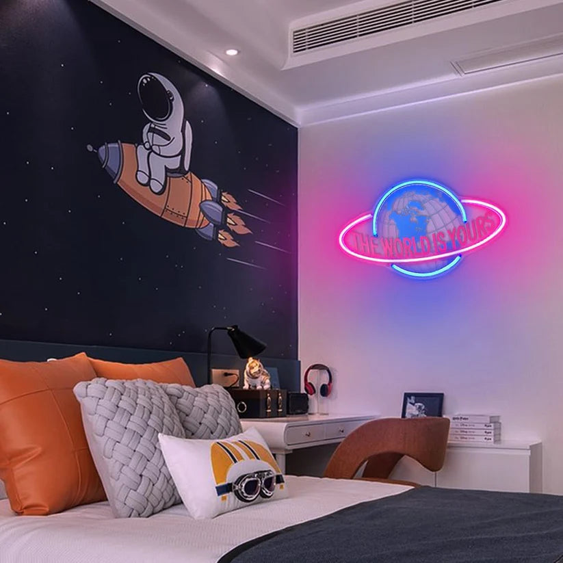 The World Is Yours Neon Sign