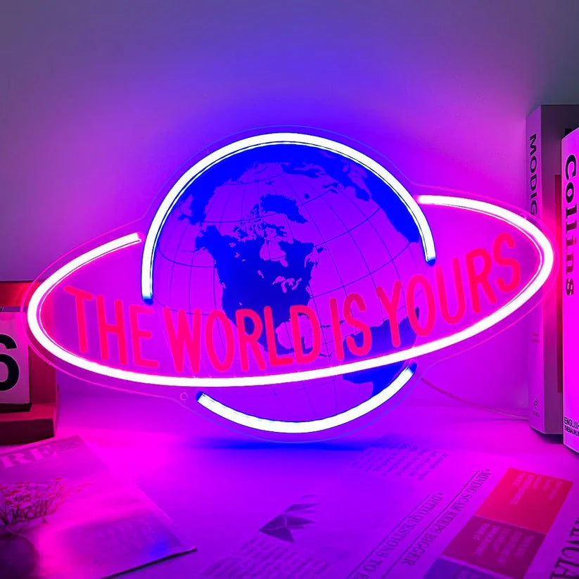 The World Is Yours Neon Sign