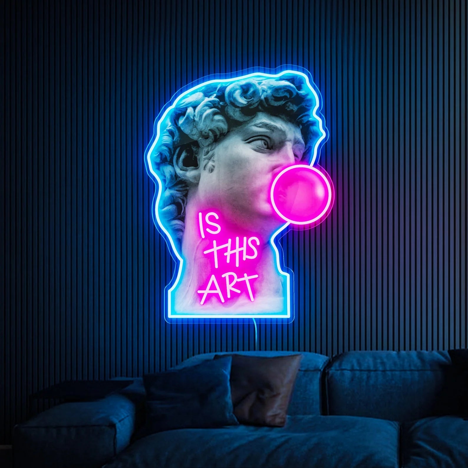 This Is Art Funny UV Print Neon Sign