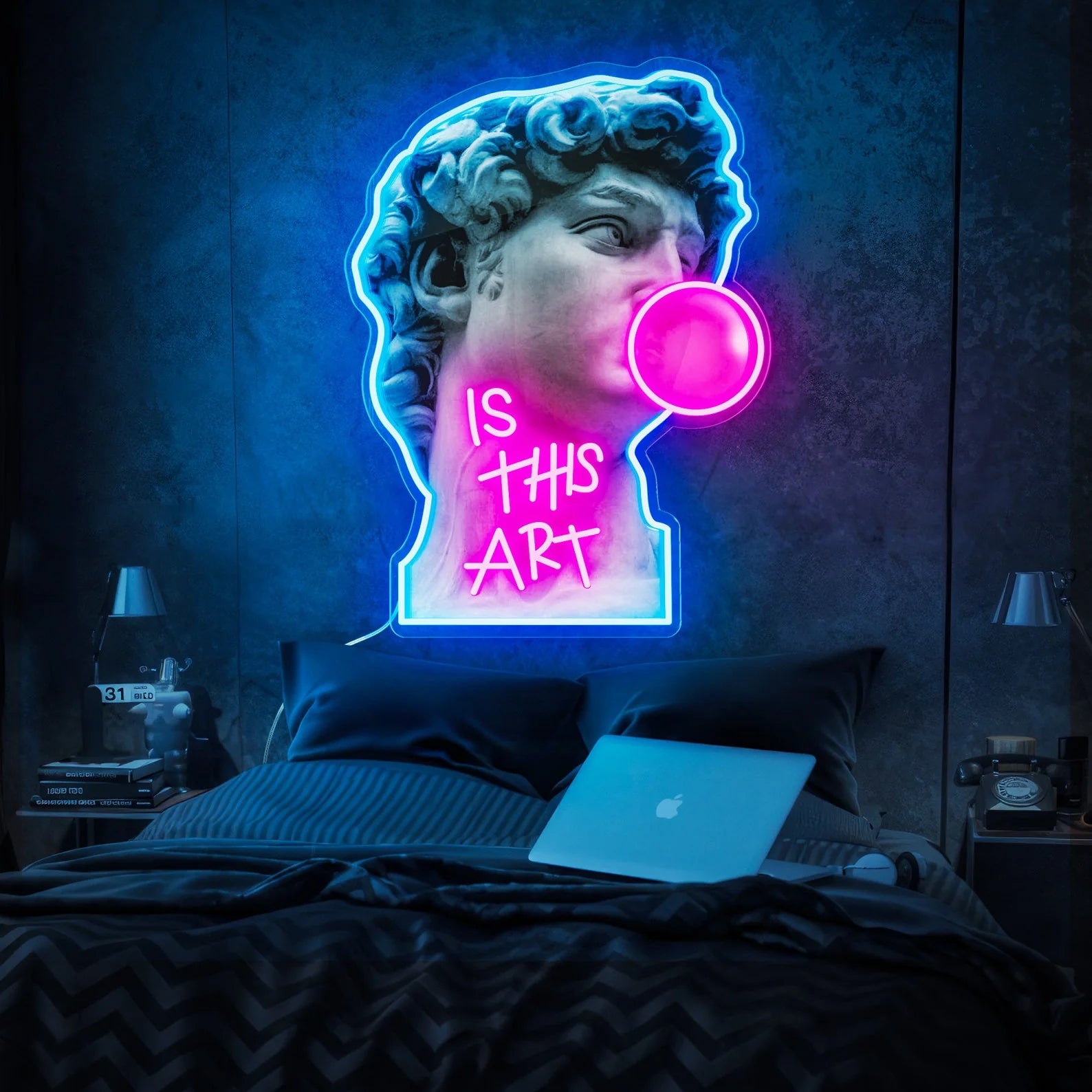 This Is Art Funny UV Print Neon Sign