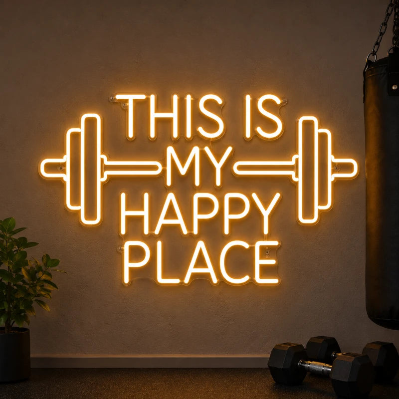 This Is My Happy Place Neon Sign