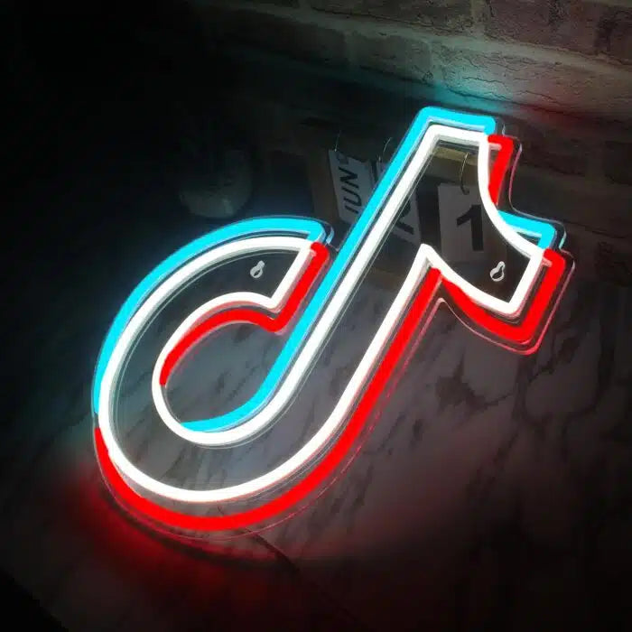 TikTok Logo Neon Sign LED Light
