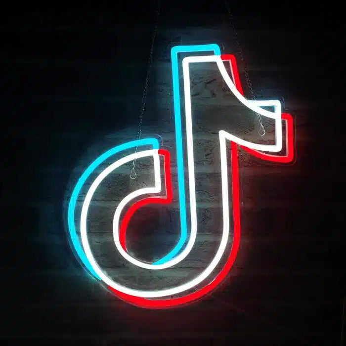 TikTok Logo Neon Sign LED Light