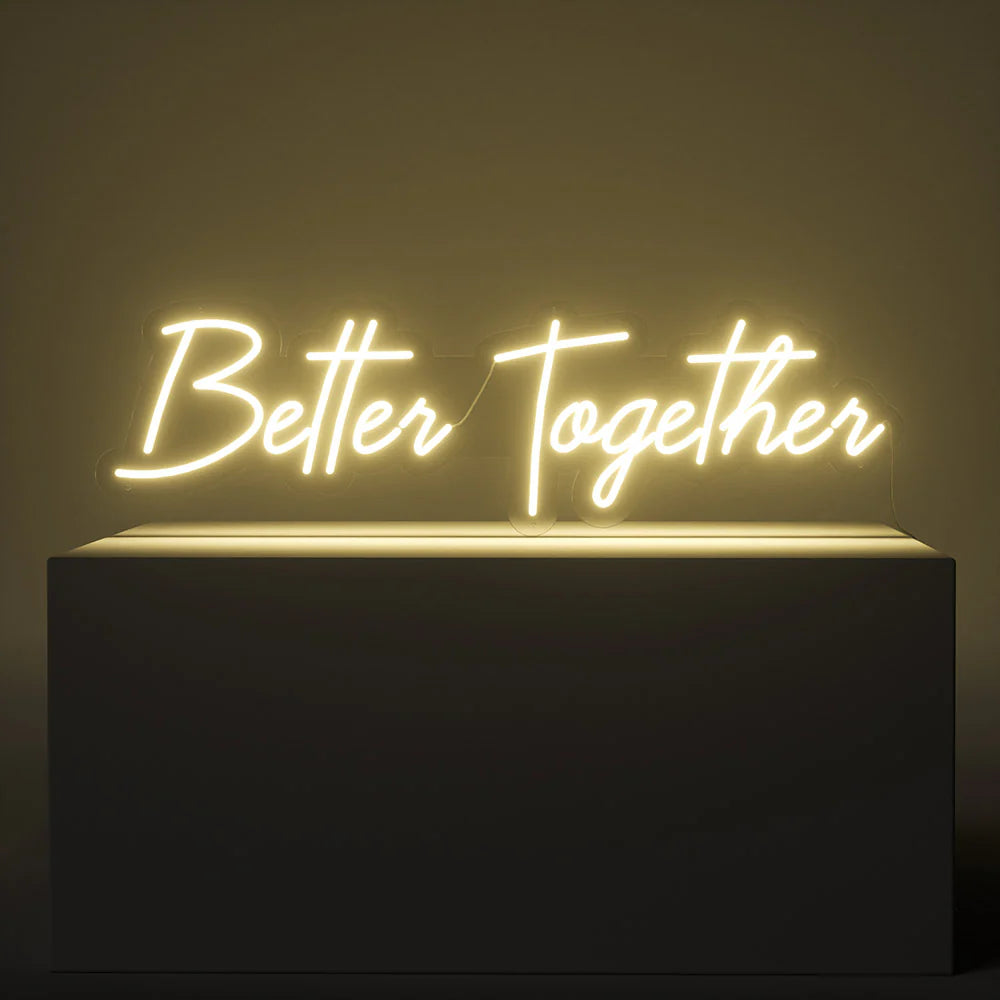 Better Together Wedding Neon Light Sign