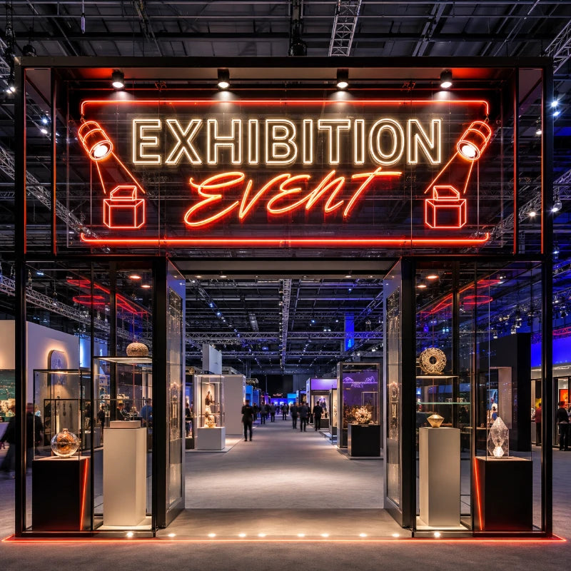 Trade Exhibition Pavilion Neon Sign