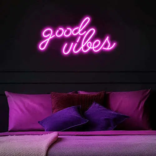 Good Vibes Neon Quote