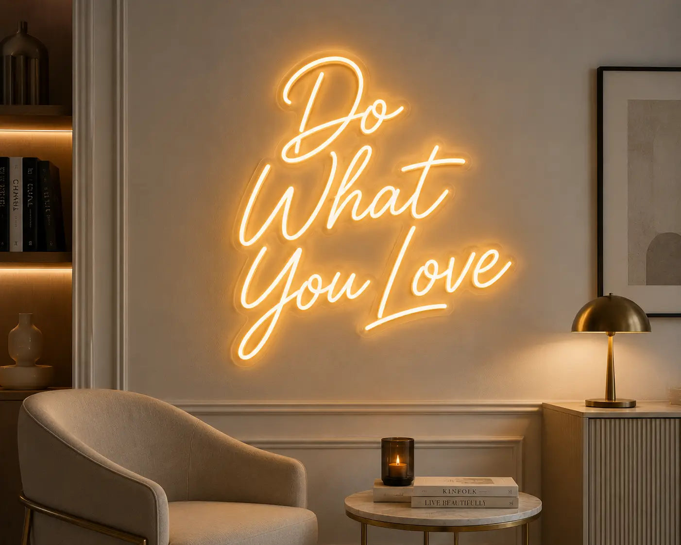 Do What You Love Neon Quote