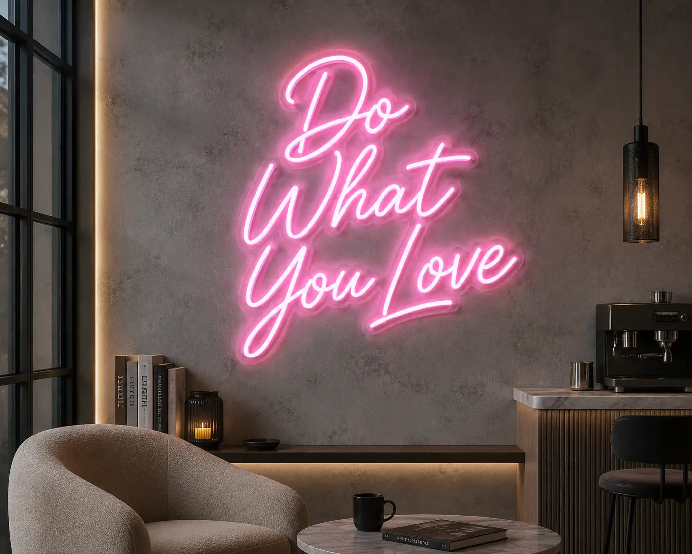 Do What You Love Neon Quote