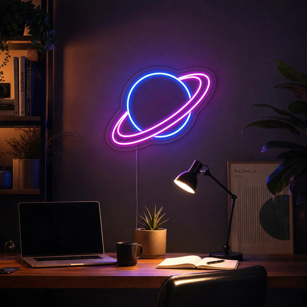 Universe Planet Neon Sign