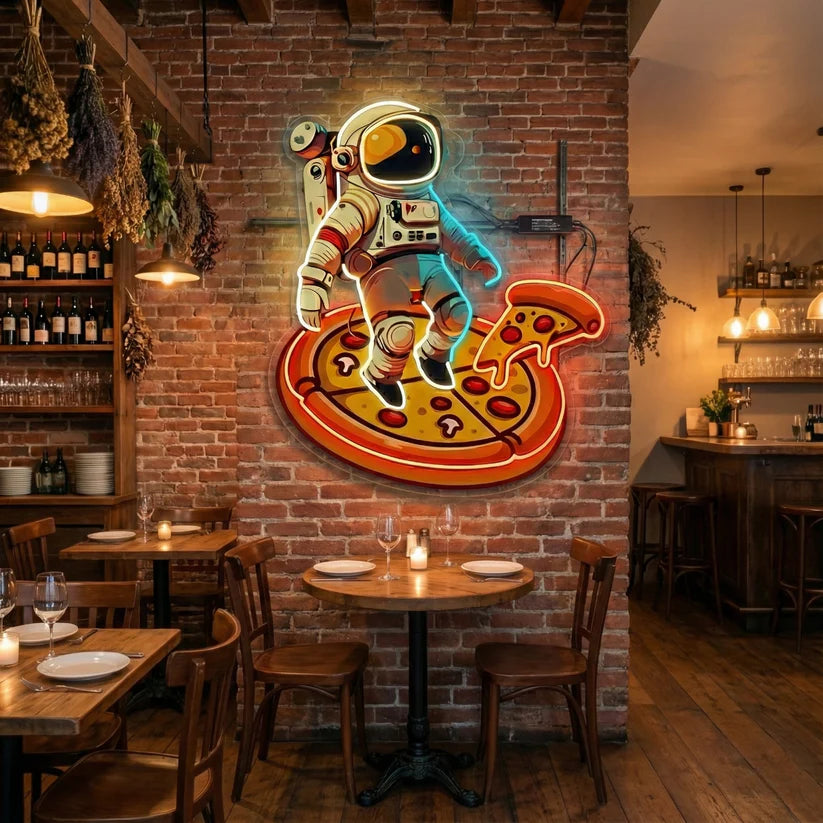 UV Print Astronaut Neon Light
