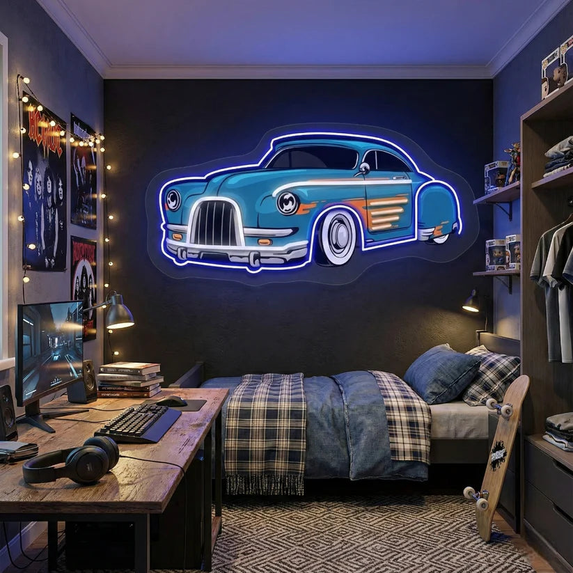 UV Print Car Neon Sign