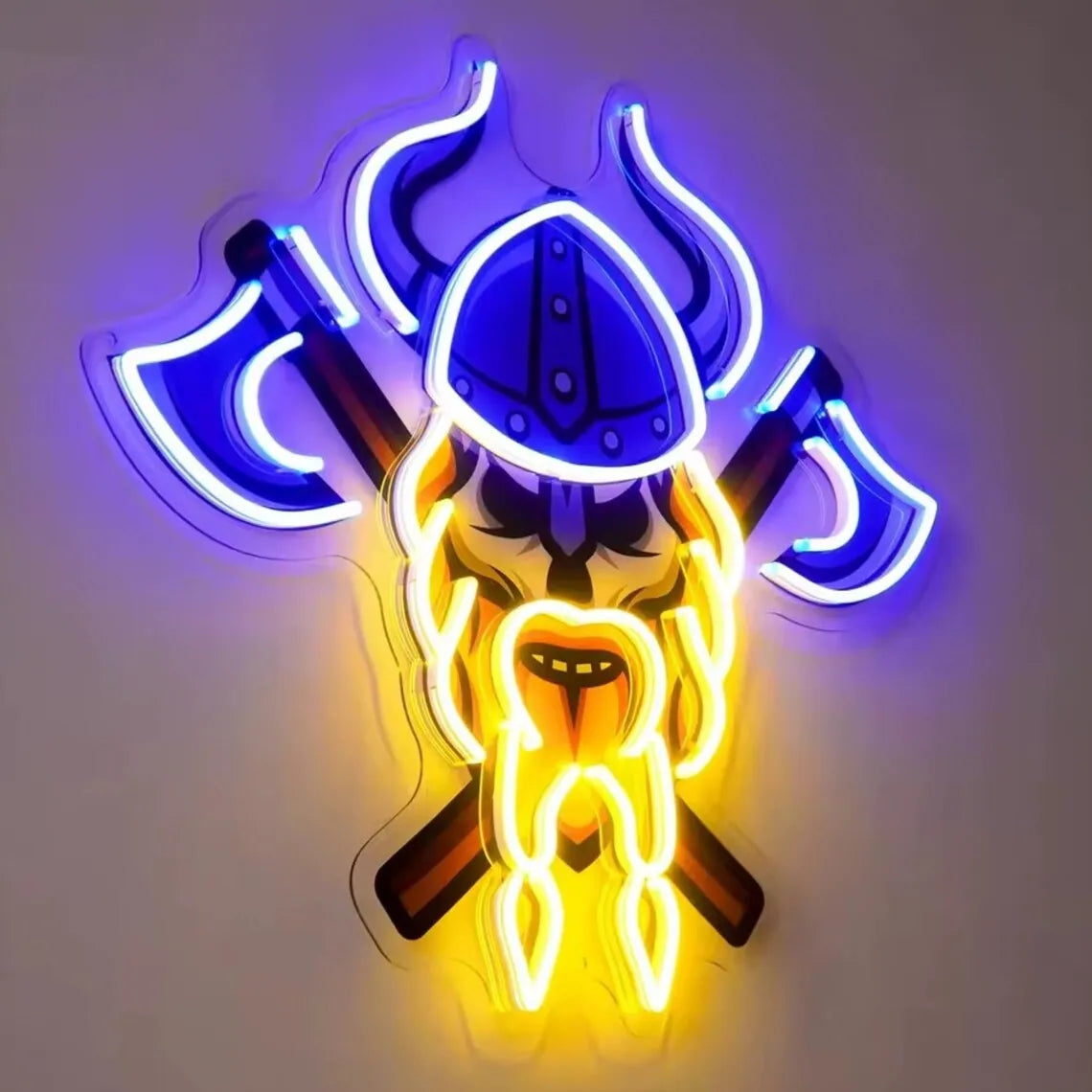 UV Print Skull Viking LED Light