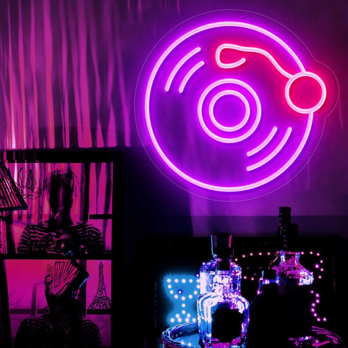 Vinyl Record Sign Decor