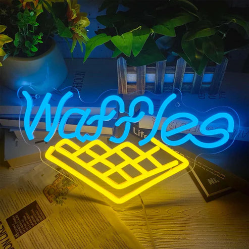Waffles Neon Signs